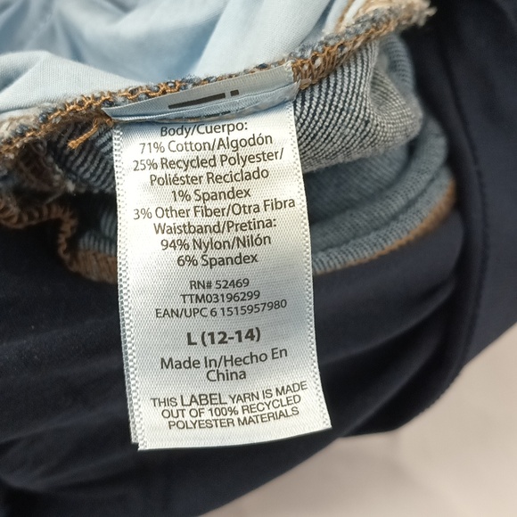 Time and Tru Maternity straight jeans women's size Large (12 - 14) full panel - Picture 6 of 8